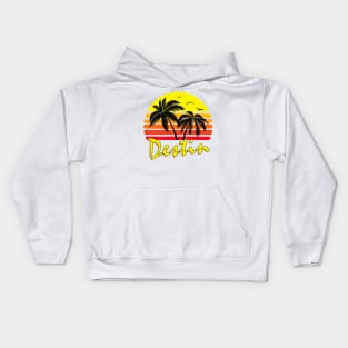 Destin Retro Sunset Kids Hoodie